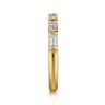 Fancy Wedding Ring in 14k Yellow Gold with Baguette Natural Diamond at Gabriel & Co.