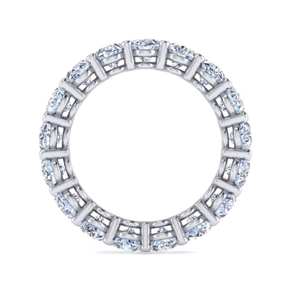 Renne - 14K White Gold Oval Diamond Eternity Band