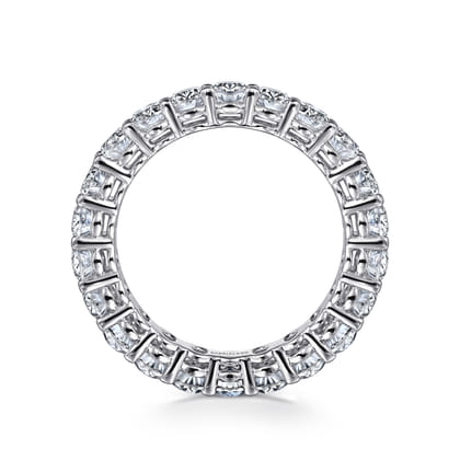 Renne - 14K White Gold Oval Diamond Eternity Band