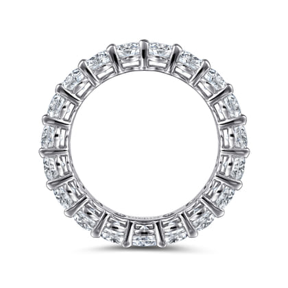 Renne - 14K White Gold Oval Diamond Eternity Band