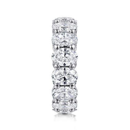 Renne - 14K White Gold Oval Diamond Eternity Band