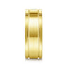 Rhys - 14K Yellow Gold Diamond Men's Wedding Ring in Satin Finish - 0.06 ct