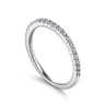Straight Wedding Ring in Platinum with Round Natural Diamond at Gabriel & Co.