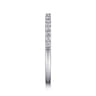 Straight Wedding Ring in 14k White Gold with Round Natural Diamond at Gabriel & Co.