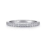 Straight Wedding Ring in Platinum with Round Natural Diamond at Gabriel & Co.