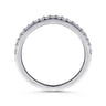 Straight Wedding Ring in Platinum with Round Natural Diamond at Gabriel & Co.
