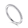Straight Wedding Ring in Platinum with Round Natural Diamond at Gabriel & Co.