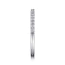 Straight Wedding Ring in Platinum with Round Natural Diamond at Gabriel & Co.