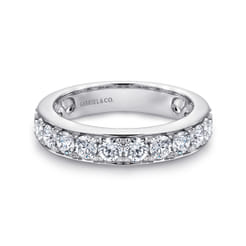 Rimini - 14K White Gold Channel Set Diamond Wedding Band