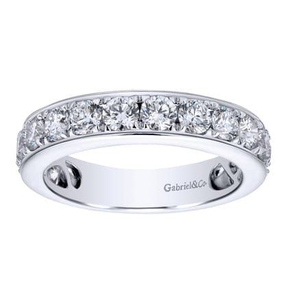 Rimini - 14K White Gold Channel Set Diamond Wedding Band