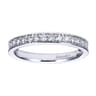 Straight Wedding Ring in 14k White Gold with Round Natural Diamond at Gabriel & Co.