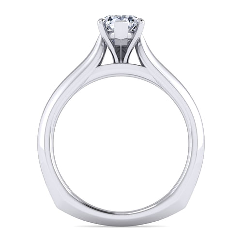 Rina - Platinum Pear Shape Diamond Engagement Ring - Shot 2
