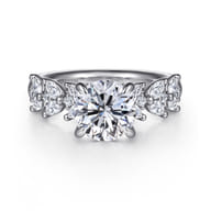 Rivka - 14K White Gold Round Diamond Engagement Ring