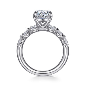 Rivka - 14K White Gold Round Diamond Engagement Ring