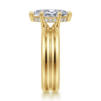 Robin - 14K Yellow Gold Marquise Shape Diamond Engagement Ring