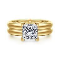 Robin - 14K Yellow Gold Princess Cut Diamond Engagement Ring