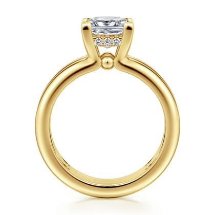 Robin - 14K Yellow Gold Princess Cut Diamond Engagement Ring