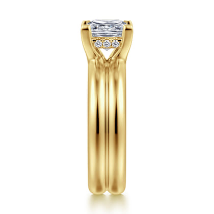 Robin - 14K Yellow Gold Princess Cut Diamond Engagement Ring