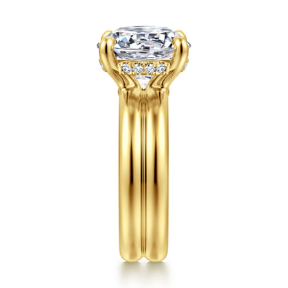 Robin - 14K Yellow Gold Round Diamond Engagement Ring