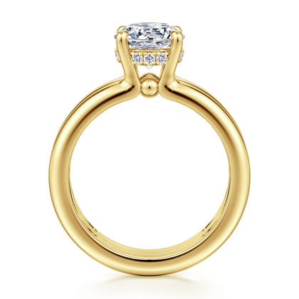 Robin - 14K Yellow Gold Round Diamond Engagement Ring