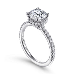 Hidden Halo Engagement Rings 