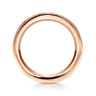 Eternity Band Wedding Ring in 14k Rose Gold with Round Natural Diamond at Gabriel & Co.