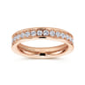 Eternity Band Wedding Ring in 14k Rose Gold with Round Natural Diamond at Gabriel & Co.