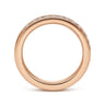 Eternity Band Wedding Ring in 14k Rose Gold with Round Natural Diamond at Gabriel & Co.