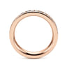 Eternity Band Wedding Ring in 14k Rose Gold with Round Natural Diamond at Gabriel & Co.