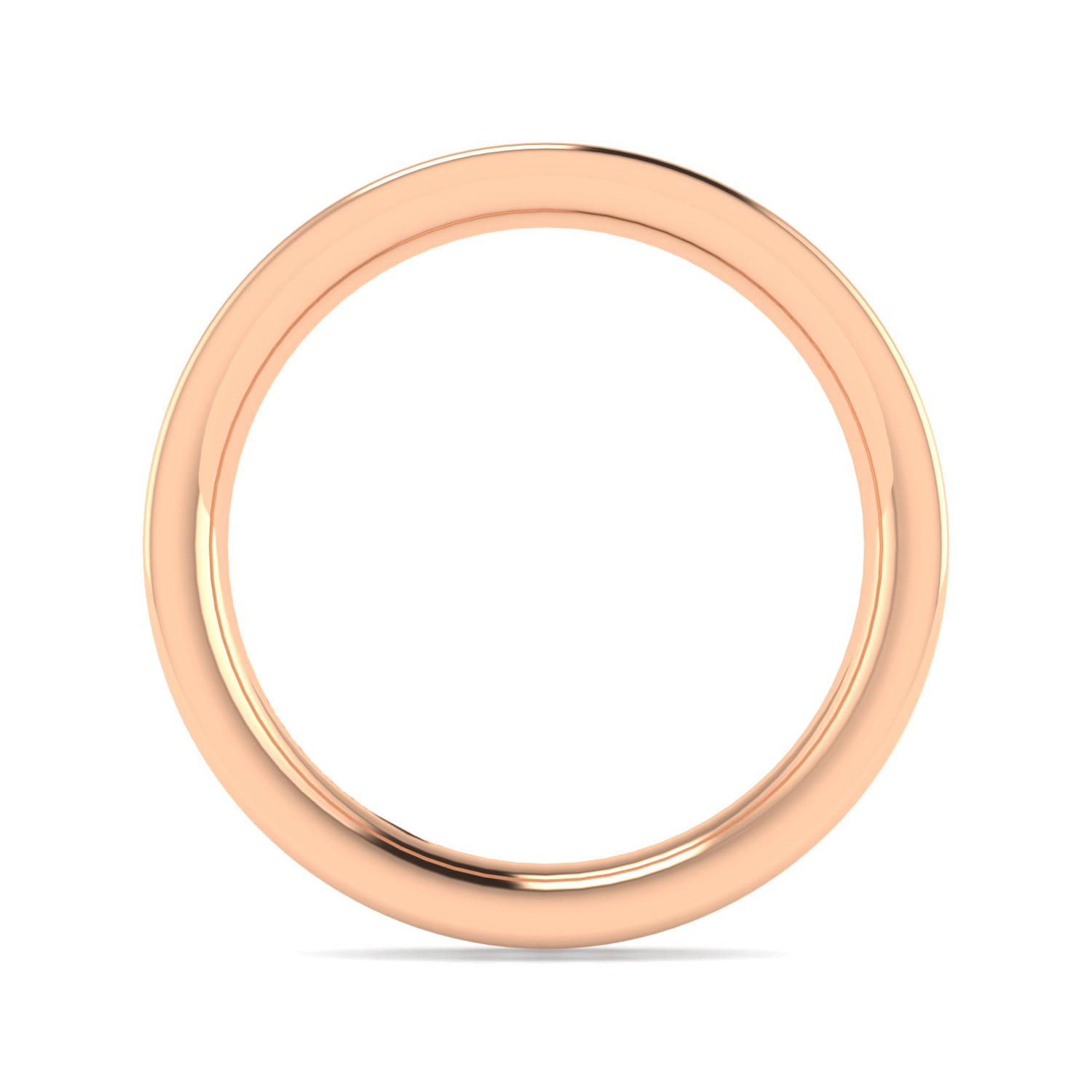 Eternity Band Wedding Ring in 14k Rose Gold with Round Natural Diamond at Gabriel & Co. - Shot 2