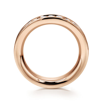 Romana - 14K Rose Gold Channel Set Diamond Eternity Band