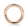 Eternity Band Wedding Ring in 14k Rose Gold with Round Natural Diamond at Gabriel & Co.