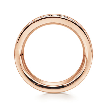 Romana - 14K Rose Gold Channel Set Diamond Eternity Band