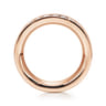 Eternity Band Wedding Ring in 14k Rose Gold with Round Natural Diamond at Gabriel & Co.