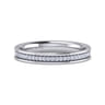 Straight Wedding Ring in 14k White Gold with Round Natural Diamond at Gabriel & Co.