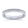 Straight Wedding Ring in 14k White Gold with Round Natural Diamond at Gabriel & Co.