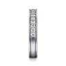 Straight Wedding Ring in 14k White Gold with Round Natural Diamond at Gabriel & Co.