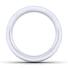 Straight Wedding Ring in 14k White Gold with Round Natural Diamond at Gabriel & Co.