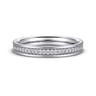Straight Wedding Ring in 14k White Gold with Round Natural Diamond at Gabriel & Co.
