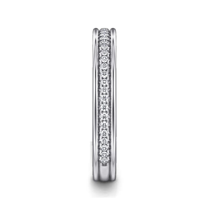 Romana - 14K White Gold Channel Prong Diamond Anniversary Band