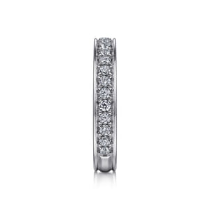 Romana - 14K White Gold Channel Prong Diamond Anniversary Band
