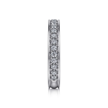 Romana - 14K White Gold Channel Prong Diamond Anniversary Band