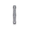 Straight Wedding Ring in 14k White Gold with Round Natural Diamond at Gabriel & Co.