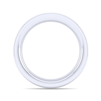 Romana - 14K White Gold Channel Prong Diamond Anniversary Band