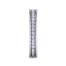 Straight Wedding Ring in 14k White Gold with Round Natural Diamond at Gabriel & Co.