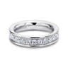 Eternity Band Wedding Ring in 14k White Gold with Round Natural Diamond at Gabriel & Co.