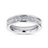 Eternity Band Wedding Ring in 14k White Gold with Round Natural Diamond at Gabriel & Co.