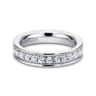 Eternity Band Wedding Ring in 14k White Gold with Round Natural Diamond at Gabriel & Co.
