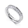 Eternity Band Wedding Ring in 14k White Gold with Round Natural Diamond at Gabriel & Co.
