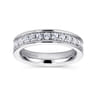 Eternity Band Wedding Ring in 14k White Gold with Round Natural Diamond at Gabriel & Co.